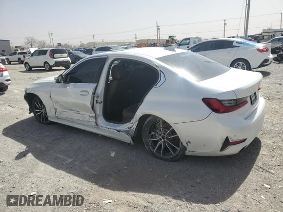 2019 BMW 3 Series 330i with VIN WBA5R1C50KAK07877, listed as a Copart auction lot 49042465 with 60,689 mi miles and Salvage Title. Bid and sale history available at carsss.com. Image 2.