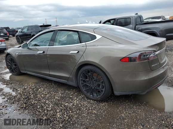 2015 Tesla Model S 85D with VIN 5YJSA1E20FF117464, listed as a Copart auction lot 54194515 with 99,446 mi miles and Clean Title. Bid and sale history available at carsss.com. Image 2.