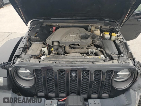 2021 Jeep Wrangler Unlimited Rubicon with VIN 1C4JJXFM9MW565029, listed as a Copart auction lot 44030695 with 76,510 mi miles and Salvage Title. Bid and sale history available at carsss.com. Image 12.