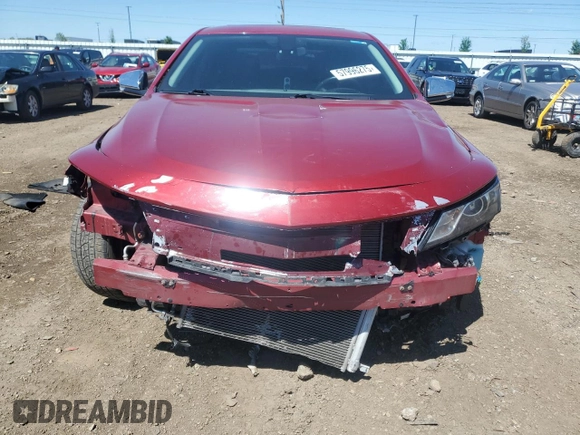2015 Chevrolet Impala LT with VIN 2G1115SL7F9198458, listed as a Copart auction lot 57996275 with 128,480 mi miles and Salvage title. Bid and sale history available at DreamBid. Image 5.