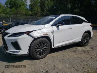 2022 Lexus RX with VIN 2T2YGMDA2NC077938, listed as a Copart auction lot 61071184 with 33,249 mi miles and Salvage Title. Bid and sale history available at carsss.com. Image 1.