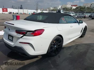 2021 BMW 8 Series 840i with VIN WBADZ2C0XMCG06912, listed as a IAAI auction lot 41450374 with 17,414 mi miles. Bid and sale history available at carsss.com. Image 4.