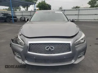 2014 Infiniti Q50 Hybrid Premium with VIN JN1AV7APXEM692295, listed as a Copart auction lot 54415395 with Not provided miles and Salvage title. Bid and sale history available at DreamBid. Image 5.