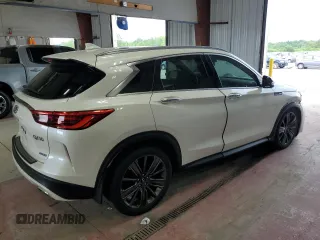 2020 Infiniti QX50 Luxe z VIN 3PCAJ5M35LF109871, wystawiony jako Copart lot #62479765 z przebiegiem 55 723 mil mil oraz Szkoda całkowita • Salvage title. Historia ofert i sprzedaży dostępna na DreamBid. Obrazek 3.