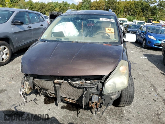 2007 Nissan Quest S with VIN 5N1BV28U67N123369, listed as a Copart auction lot 73478264 with 0 mi miles and Salvage Title. Bid and sale history available at carsss.com. Image 5.