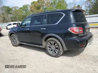 2018 Nissan Armada SV with VIN JN8AY2ND7J9059858, listed as a Copart auction lot 50140715 with 107,126 mi miles and Salvage Title. Bid and sale history available at carsss.com. Image 2.