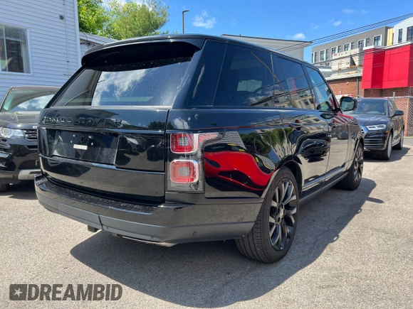 2021 Land Rover Range Rover with VIN SALGS4RY1MA427611, listed as a Copart auction lot 53077833 with 7,415 mi miles and . Bid and sale history available at DreamBid. Image 4.