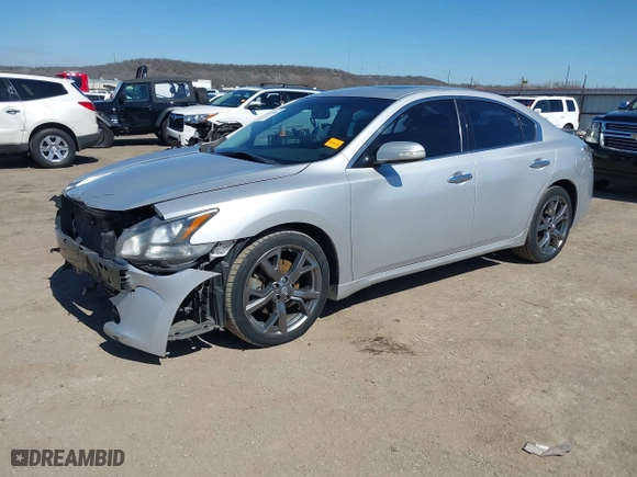 2014 Nissan Maxima 3.5 SV w/Sport Pkg with VIN 1N4AA5AP9EC474275, listed as a IAAI auction lot 41741681 with 128,480 mi miles. Bid and sale history available at carsss.com. Image 19.
