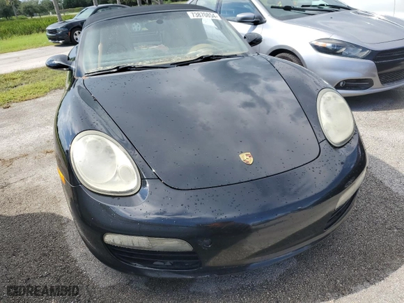 2008 Porsche Boxster with VIN WP0CA29878U710290, listed as a Copart auction lot 73870854 with 0 mi miles and Salvage Title. Bid and sale history available at carsss.com. Image 4.