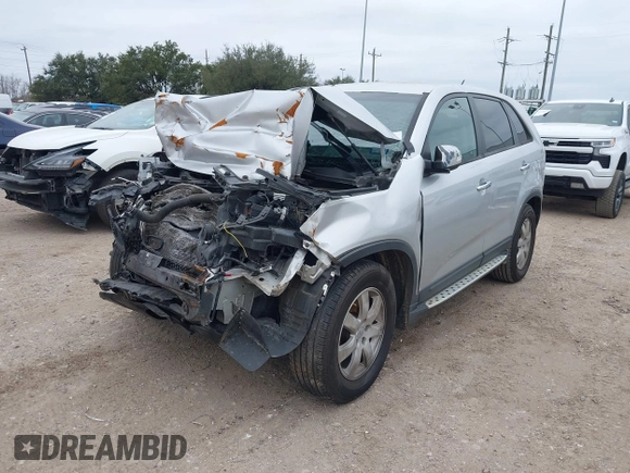 2012 Kia Sorento LX with VIN 5XYKT3A16CG216894, listed as a IAAI auction lot 41356578 with 1 mi miles. Bid and sale history available at carsss.com. Image 2.