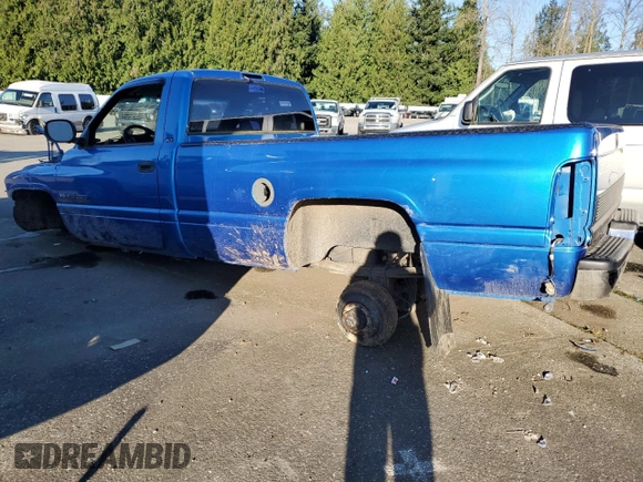 1999 Dodge Ram 2500 with VIN 3B7KF26Z0XM566658, listed as a Copart auction lot 82927584 with 0 mi miles and Salvage Title. Bid and sale history available at carsss.com. Image 2.