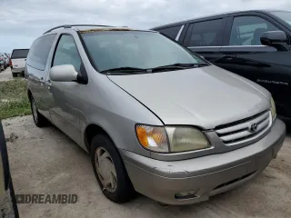 2001 Toyota Sienna LE with VIN 4T3ZF13C11U399208, listed as a Copart auction lot 76162644 with 0 mi miles and Salvage Title. Bid and sale history available at carsss.com. Image 4.