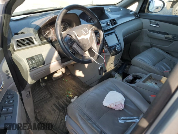 2014 Honda Odyssey Touring with VIN 5FNRL5H93EB132189, listed as a Copart auction lot 48622355 with Not Provided miles and Salvage Title. Bid and sale history available at carsss.com. Image 8.