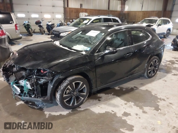 2025 Lexus UX with VIN JTHUCJDH8S2003698, listed as a IAAI auction lot 41368424 with 1,111 mi miles. Bid and sale history available at carsss.com. Image 2.