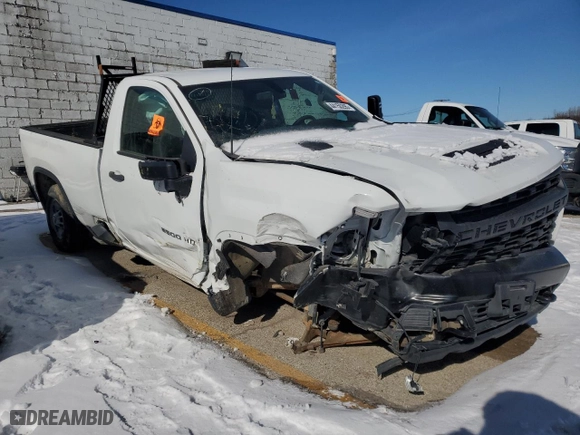 2021 Chevrolet Silverado 2500HD Work Truck with VIN 1GC0WLE71MF200667, listed as a Copart auction lot 44150295 with 0 mi miles and Clean Title. Bid and sale history available at carsss.com. Image 4.