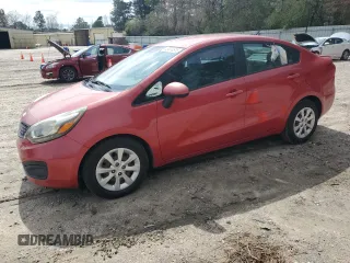 2013 Kia Rio LX with VIN KNADM4A36D6209894, listed as a Copart auction lot 49014515 with 155,920 mi miles and Salvage Title. Bid and sale history available at carsss.com. Image 1.