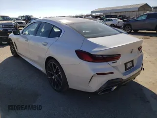 2020 BMW 8 Series M850i with VIN WBAGV8C01LCE08939, listed as a Copart auction lot 39257433 with 45,561 mi miles. Bid and sale history available at carsss.com. Image 2.