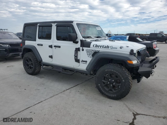 2021 Jeep Wrangler Unlimited Willys with VIN 1C4HJXDN6MW669813, listed as a Copart auction lot 88289405 with 48,959 mi miles and Salvage Title. Bid and sale history available at carsss.com. Image 4.