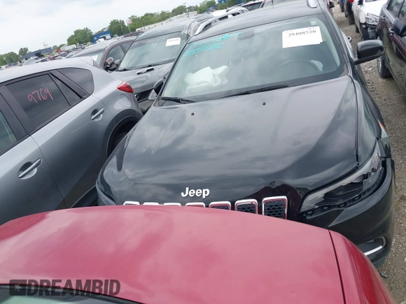 2019 Jeep Cherokee Limited with VIN 1C4PJLDB7KD419340, listed as a IAAI auction lot 39408520 with 80,615 mi miles and . Bid and sale history available at DreamBid. Image 12.