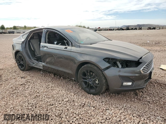 2019 Ford Fusion SE with VIN 3FA6P0HD4KR177589, listed as a Copart auction lot 86351984 with 126,075 mi miles and Salvage Title. Bid and sale history available at carsss.com. Image 4.