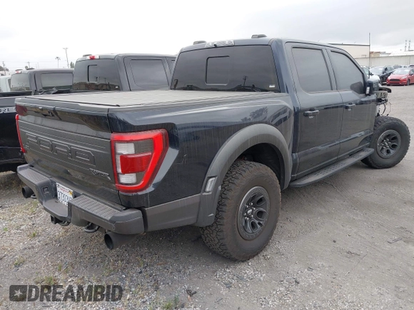 2023 Ford F-150 Raptor with VIN 1FTFW1RG1PFA87381, listed as a IAAI auction lot 41710758 with 19,626 mi miles and . Bid and sale history available at DreamBid. Image 4.