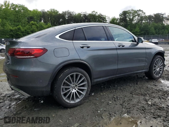 2021 Mercedes-Benz GLC 300 with VIN W1N0J8EB6MF919745, listed as a Copart auction lot 56663705 with 23,834 mi miles and Salvage title. Bid and sale history available at DreamBid. Image 3.