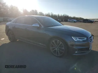 2018 Audi S4 Prestige with VIN WAUC4AF4XJA001442, listed as a Copart auction lot 44804865 with 52,682 mi miles and Salvage Title. Bid and sale history available at carsss.com. Image 4.