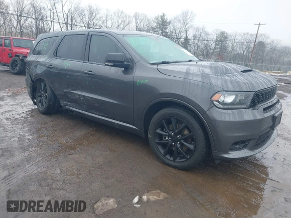 2018 Dodge Durango R/T with VIN 1C4SDJCT9JC445216, listed as a IAAI auction lot 41533601 with 87,049 mi miles and . Bid and sale history available at DreamBid. Image 1.