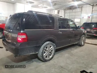 2017 Ford Expedition EL Platinum with VIN 1FMJK1MT5HEA20893, listed as a Copart auction lot 80645714 with 158,608 mi miles and Salvage Title. Bid and sale history available at carsss.com. Image 3.