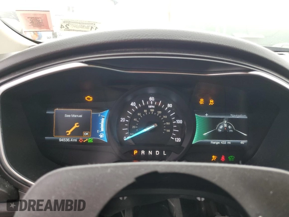 2020 Ford Fusion Titanium with VIN 3FA6P0RU5LR141328, listed as a Copart auction lot 55718165 with 94,536 mi miles and Non repairable. Bid and sale history available at DreamBid. Image 9.