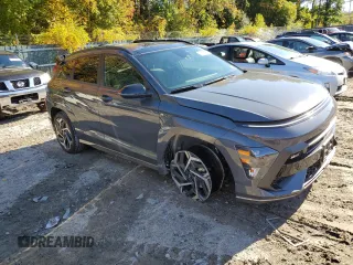 2024 Hyundai Kona N Line with VIN KM8HACA30RU103432, listed as a Copart auction lot 74063904 with 7,506 mi miles and Salvage Title. Bid and sale history available at DreamBid. Image 4.