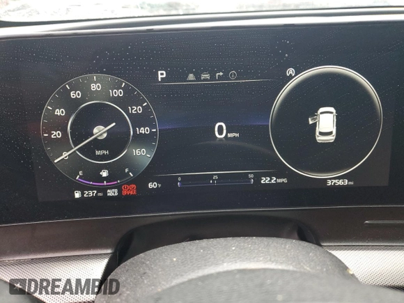 2024 Kia Sportage SX-Prestige with VIN 5XYK5CDF0RG201091, listed as a Copart auction lot 55604155 with 37,563 mi miles and Salvage title. Bid and sale history available at DreamBid. Image 9.