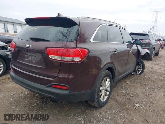 2017 Kia Sorento LX with VIN 5XYPG4A37HG217416, listed as a IAAI auction lot 41851505 with 109,140 mi miles and . Bid and sale history available at carsss.com. Image 4.