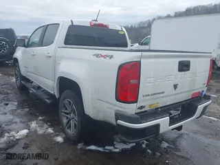 2021 Chevrolet Colorado 4WD Work Truck with VIN 1GCGTBEN5M1291133, listed as a IAAI auction lot 41562636 with 102,721 mi miles. Bid and sale history available at carsss.com. Image 3.
