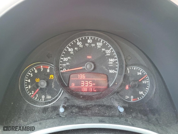 2012 Volkswagen Beetle 2.5L w/Sun/Sound/Nav PZEV with VIN 3VWHP7AT6CM623752, listed as a Copart auction lot 77493024 with 138,131 mi miles and Salvage Title. Bid and sale history available at carsss.com. Image 9.