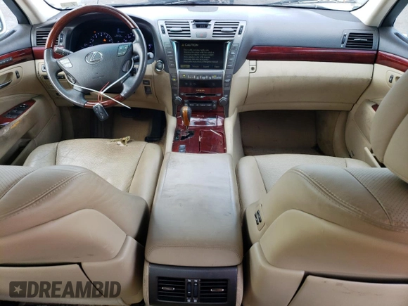 2007 Lexus LS 460 z VIN JTHBL46F775046147, wystawiony jako Copart lot #54709945 z przebiegiem 144 997 mil mil oraz Szkoda całkowita • Salvage title. Historia ofert i sprzedaży dostępna na DreamBid. Obrazek 8.