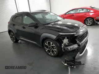 2022 Hyundai Kona Limited with VIN KM8K53A36NU777394, listed as a Copart auction lot 43245415 with 91,862 mi miles and Clean Title. Bid and sale history available at carsss.com. Image 4.