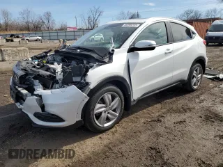 2019 Honda HR-V EX-L with VIN 3CZRU6H70KM719789, listed as a Copart auction lot 48296255 with 38,472 mi miles and Salvage Title. Bid and sale history available at carsss.com. Image 1.