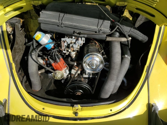 1973 Volkswagen Beetle with VIN 1532316998, listed as a Copart auction lot 83344644 with 1,983 mi miles and Salvage Title. Bid and sale history available at DreamBid. Image 11.
