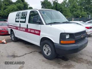 2013 Chevrolet Express Cargo with VIN 1GCZGTCG3D1167949, listed as a IAAI auction lot 42745072 with 279,056 mi miles and . Bid and sale history available at DreamBid. Image 1.