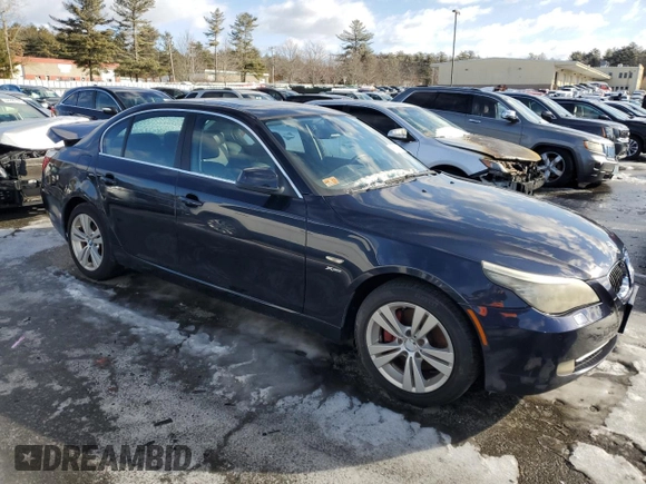 2010 BMW 5 Series 528i xDrive with VIN WBANV1C53AC445141, listed as a Copart auction lot 45191155 with 132,443 mi miles and Salvage Title. Bid and sale history available at carsss.com. Image 4.