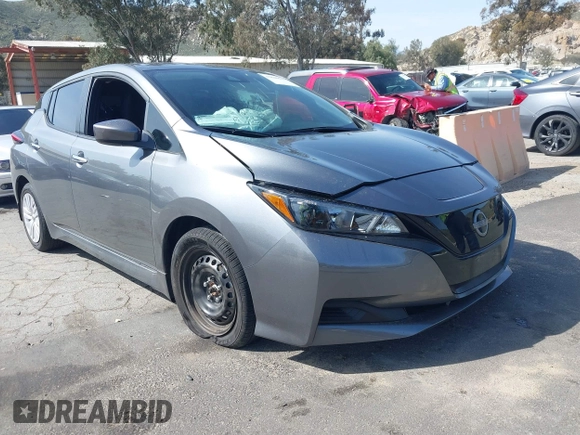 2023 Nissan LEAF S with VIN 1N4AZ1BV5PC554920, listed as a IAAI auction lot 41840547 with 22,329 mi miles and . Bid and sale history available at DreamBid. Image 1.