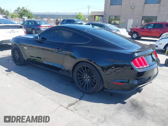 2015 Ford Mustang GT with VIN 1FA6P8CF8F5355875, listed as a IAAI auction lot 42146274 with 48,471 mi miles and . Bid and sale history available at carsss.com. Image 3.