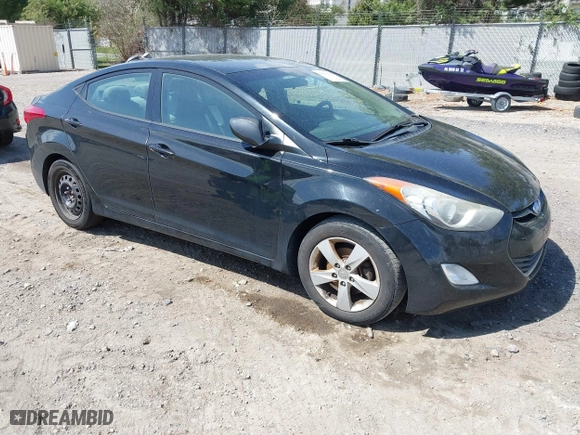 2013 Hyundai Elantra GLS with VIN 5NPDH4AE2DH450608, listed as a IAAI auction lot 41932150 with 188,509 mi miles. Bid and sale history available at carsss.com. Image 1.