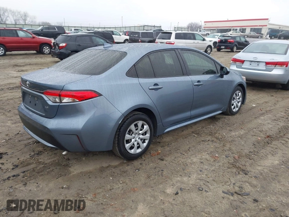 2022 Toyota Corolla LE with VIN JTDEPMAE1N3019021, listed as a IAAI auction lot 41523848 with 50,883 mi miles. Bid and sale history available at carsss.com. Image 4.