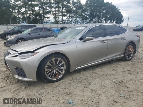 2021 Lexus LS 500 with VIN JTHD51FF2M5014610, listed as a Copart auction lot 73633494 with 91,444 mi miles and Salvage title. Bid and sale history available at DreamBid. Image 1.