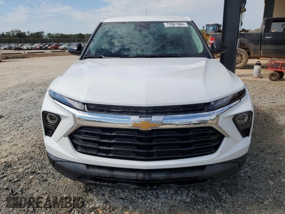 2024 Chevrolet TrailBlazer LS with VIN KL79MNSL4RB081843, listed as a Copart auction lot 72981984 with 9,332 mi miles and Salvage Title. Bid and sale history available at DreamBid. Image 5.
