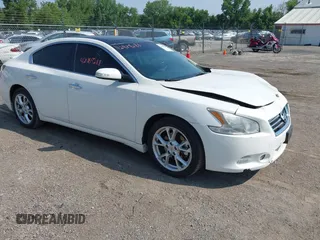 2012 Nissan Maxima SV with VIN 1N4AA5AP9CC805532, listed as a IAAI auction lot 42489288 with 198,553 mi miles and . Bid and sale history available at DreamBid. Image 1.