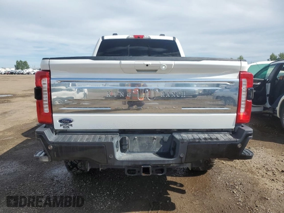 2023 Ford F-350 XL with VIN 1FT8W3BM8PEC75180, listed as a Copart auction lot 66395725 with 110,294 mi miles and Salvage title. Bid and sale history available at DreamBid. Image 6.