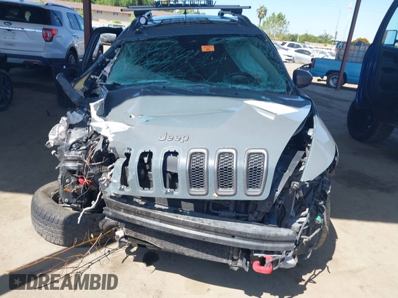 2014 Jeep Cherokee Trailhawk with VIN 1C4PJMBS5EW134900, listed as a IAAI auction lot 41997316 with 96,445 mi miles. Bid and sale history available at carsss.com. Image 12.
